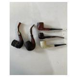 SMOKING PIPES, LOT OF 5