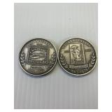1976 Postal Service Pewter Medals 58th & 113th Ann