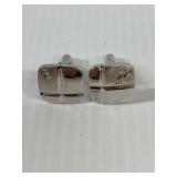 Silver Cuff Links Marked Sterling