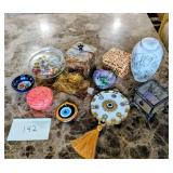 Variety of Trinket boxes etc