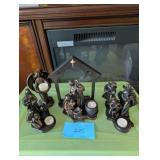 Partylite Creche . 5 pc Set. Like New