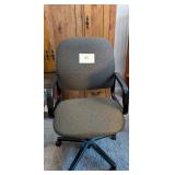 Adjustable Height Wheeled Office Chair. Grey and b