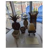 Variety of decorative candle holders