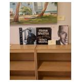 3 Frank Sinatra illustrated coffee table books.