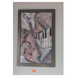Music themed art print. 36x23.5