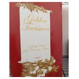 2 Boxed Golden Treasures Collectors Nativity Lamps