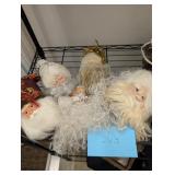 Vintage Santa Heads and Angel. 4 Santas