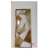 Contemporary metal wall art 14x34