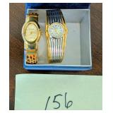 2 Ladies Cuff bracelet Watches