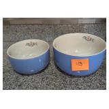 2 Halls Rose Parade mixing bowls