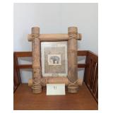 Elephant Safari wall art. 15x18.