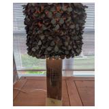 Contemporary table lamp with shade. 26 h. 13 diam