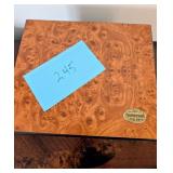 Thompson & Co. Wooden Cigar Humidor.