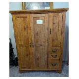 Armoire Computer Cabinet. Interior pull out desk.