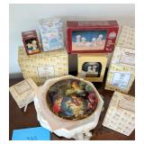 Variety of Precious Moments Boxed Nativity items.