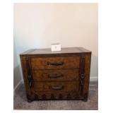 3 Drawer Vintage Luggage look chest 27.5x17x34