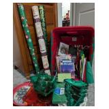 Large Assortment of Christmas Gift Bags, Tissue Pa