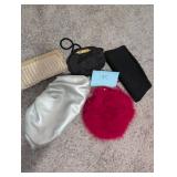 5 Evening Handbags. Gently used.