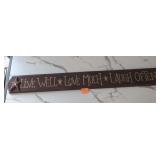5x47 wood banner sign