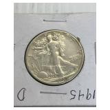 1945D WALKING LIBERTY SILVER HALF DOLLAR