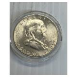 1962 FRANKLIN SILVER HALF DOLLAR