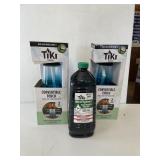 2 CONVERTIBLE TIKI TORCHES W/ FUEL, NEW