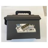AMMO BOX WITH SHOOTING ACCESSORIES