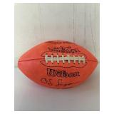 OJ SIMPSON ORANGE WILSON FOOTBALL - THE JUICE