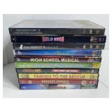 10 Mixed Movie DVDs