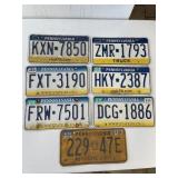 PA  LICENSE PLATES - LOT OF 7