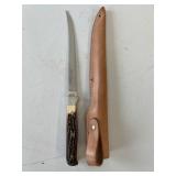 Uncle Henry 167 fillet knife & sheath
