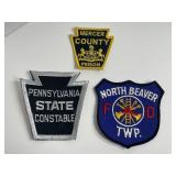 lot of 3 Police/Fire Dep Patches