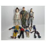 10 Mixed Action Figures
