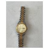 BULOVA WATCH GOLD DIAL TWO-TONE DAYDATE