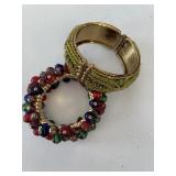 STRETCH BANGLE BRACELET, NAPIER RHINESTONE BRACELE