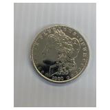 1889 Morgan silver dollar