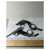 Revolver Key Chain Ocean City/Luger Pistol Key Cha