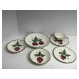 Set of Blue Ridge Pottery Apple China