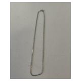 SILVER NECKLACE MARKED STERLING