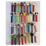 VARIOUS PEZ DISPENSERS,  LOT OF 33