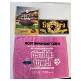 STEELERS 1995 AFC CHAMPIONSHIP LICENSE PLATE, ETC.