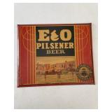 VINTAGE E&O PILSNER BEER SIGN PITTSBURGH BREWING C