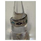 SILVER STORYTELLER RING MARKED STERLING