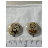 2 Pins 1945 Kellog