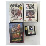 SEGA GENESIS GAMES, LOT OF 4