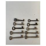 SKELETON KEYS, LOT OF 10