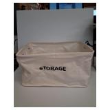 3 COLLAPSIBLE BINS, 15"X10", PLASTIC/NYLON