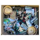 Huge Box of Mixed Plastic Army Men & Toys
