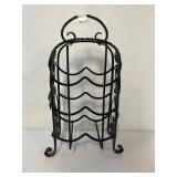 BLACK METAL WINE RACK