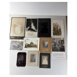 11 Old Photos Various Metal, Penny Photos, Postcar